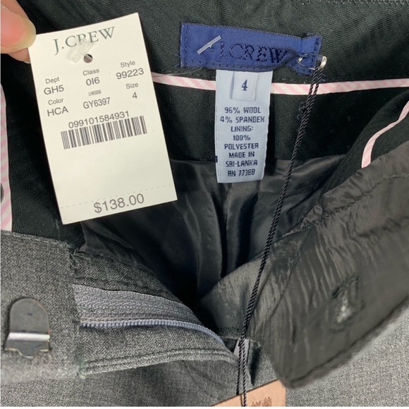 J. Crew | Stretch Wool Trouser in Favorite Fit | Size 4 - Picture 7 of 7